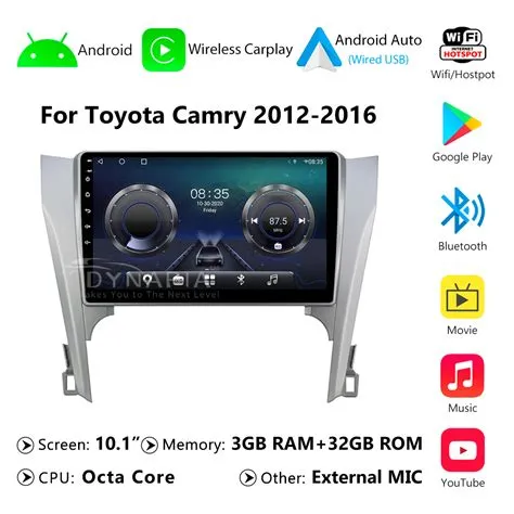 1 Year Warranty Screen and Frame Toyota Camry with camera 2007 - 2011 ضمان سنة شاشة مع فريم وكامرة تويوتا كامري