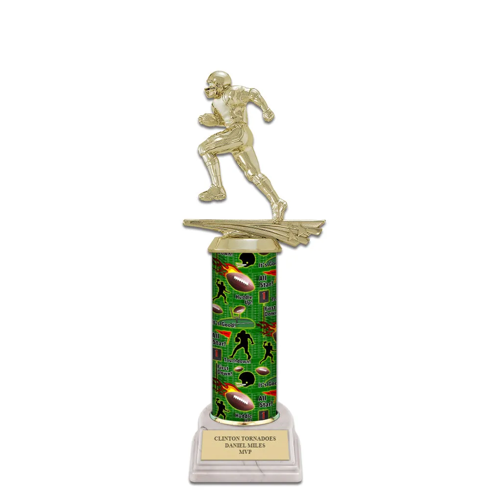 11" Custom White Base Award Trophy