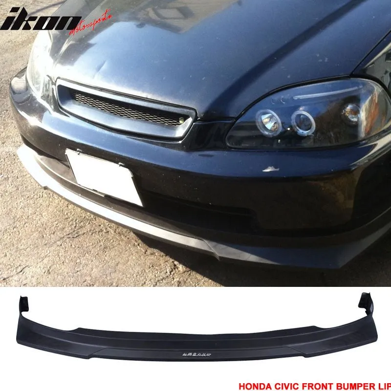 1996-1998 Honda Civic HCL Style Front Bumper Lip Spoiler PP