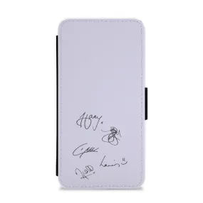 1D Signatures Flip / Wallet Phone Case