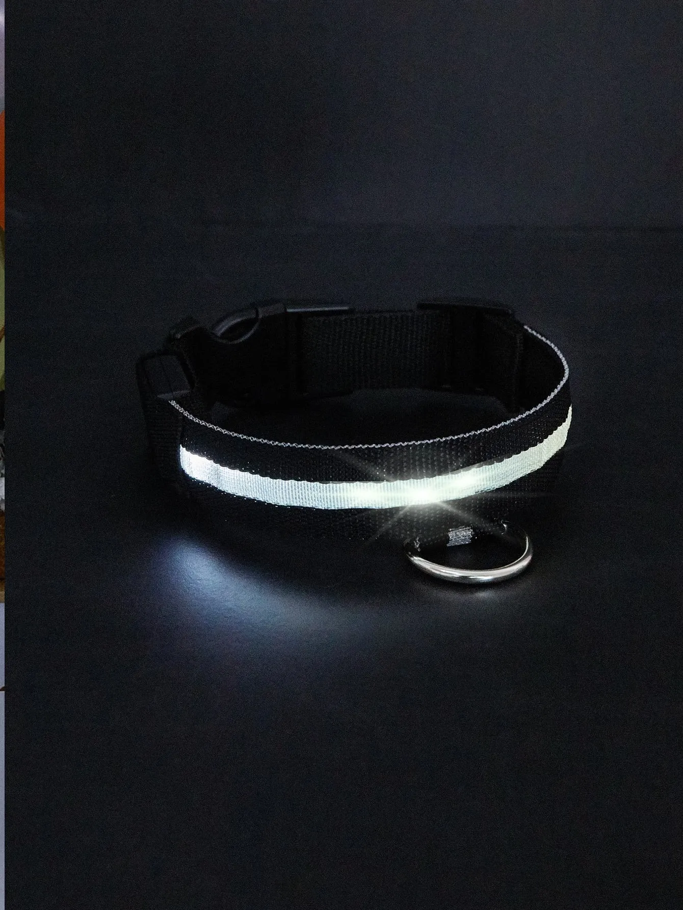 1pc LED Light Pet Collar Blue ABS Creative Pet Collar For Outdoor