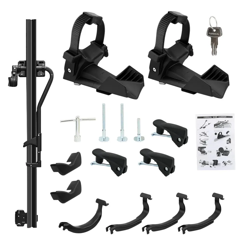 2 x Car Roof Bike Rack, Bike Carrier (Black)