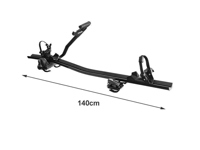 2 x Car Roof Bike Rack, Bike Carrier (Black)