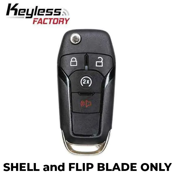 2013-2016 Ford Fusion Flip Key SHELL for N5F-A08TAA w/ Remote Start (AFTERMARKET)