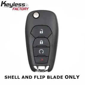 2019 - 2022 Chevrolet Cruze Trailblazer / 4-Button Flip Key SHELL for LXP-T004 (AFTERMARKET)