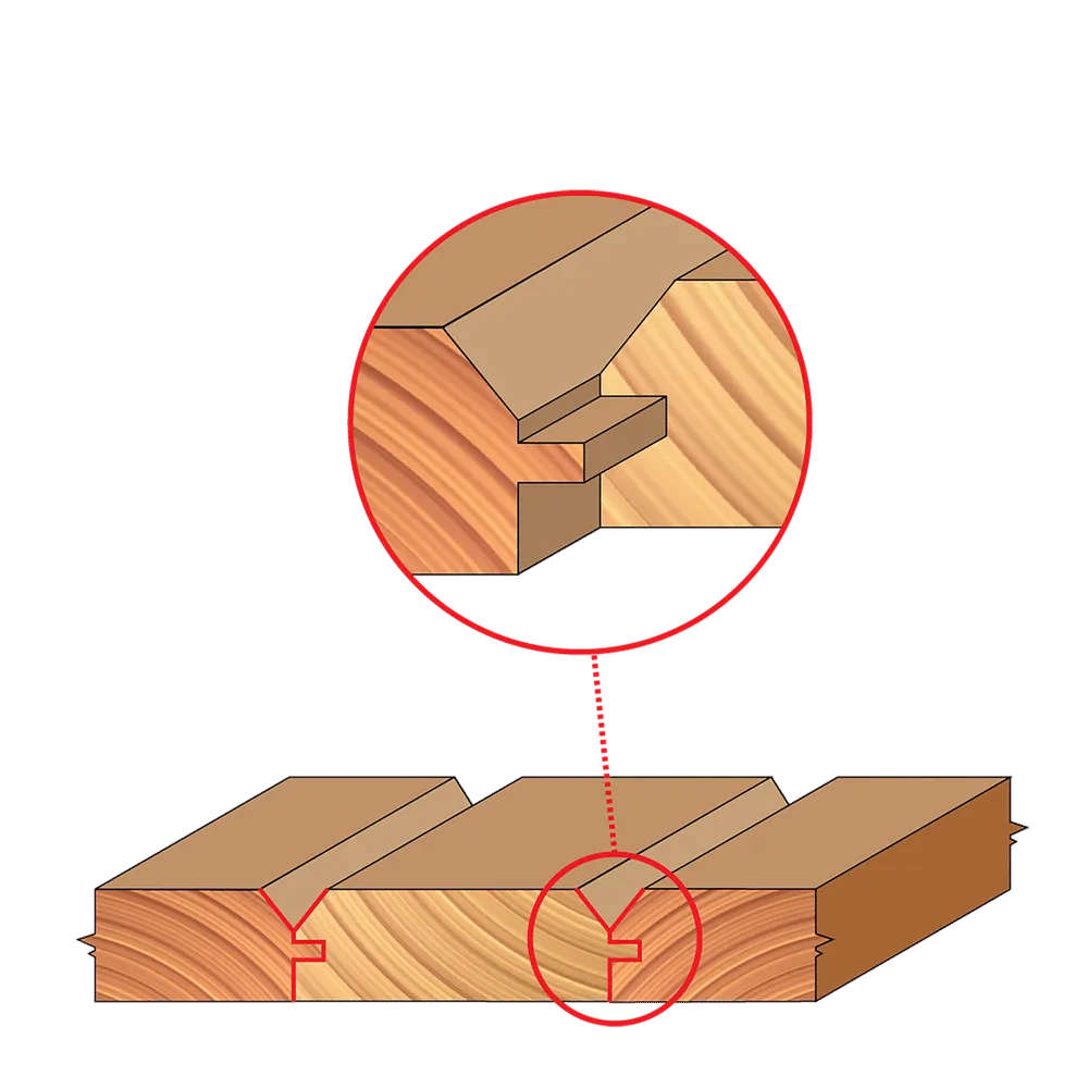 2"-11/64" "V" Panel Bit Set