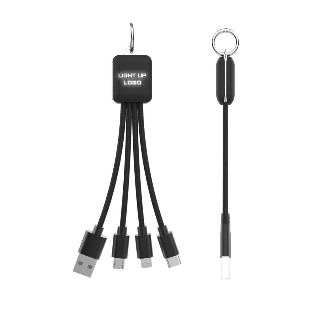 3 in 1 Fast Charging Cable (Rectangular)