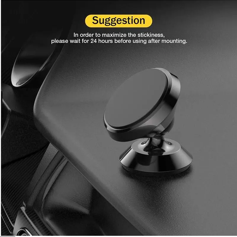 360° Angle Adjustable Mini Car Holder Mount Phone Holder Stand- As-50484