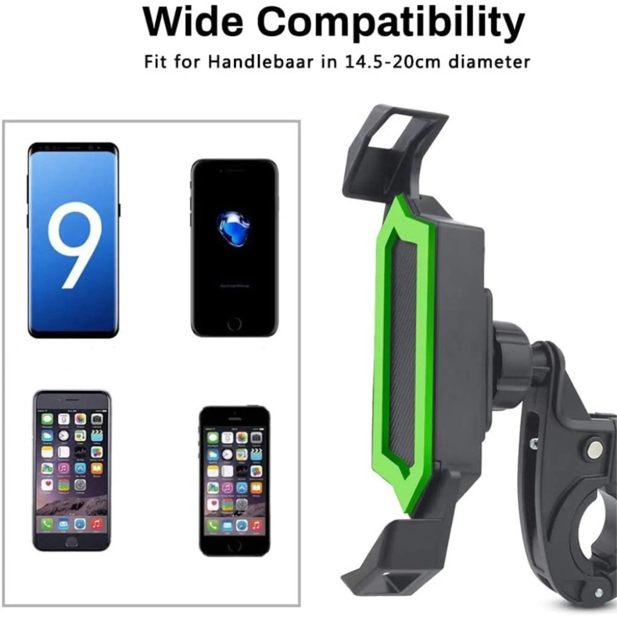 360 degree bicycle handlebar phone mount