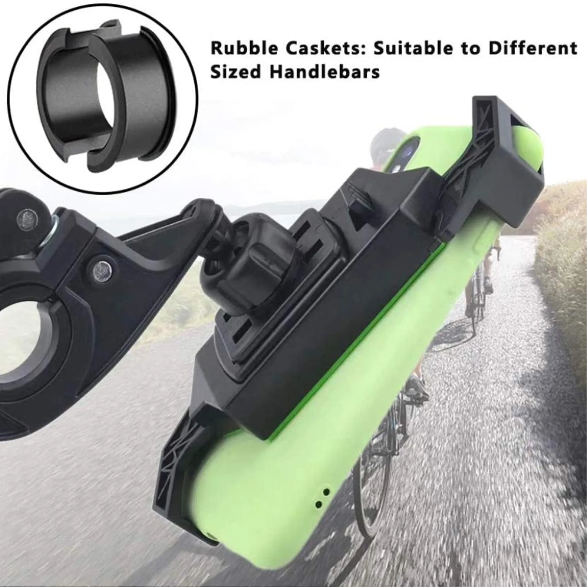 360 degree bicycle handlebar phone mount