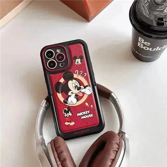 3D Mickey Donald Case with Stand for All iPhone Models