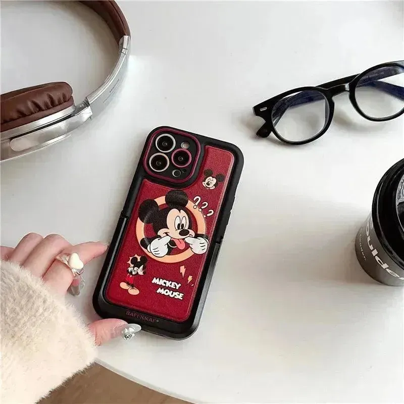 3D Mickey Donald Case with Stand for All iPhone Models