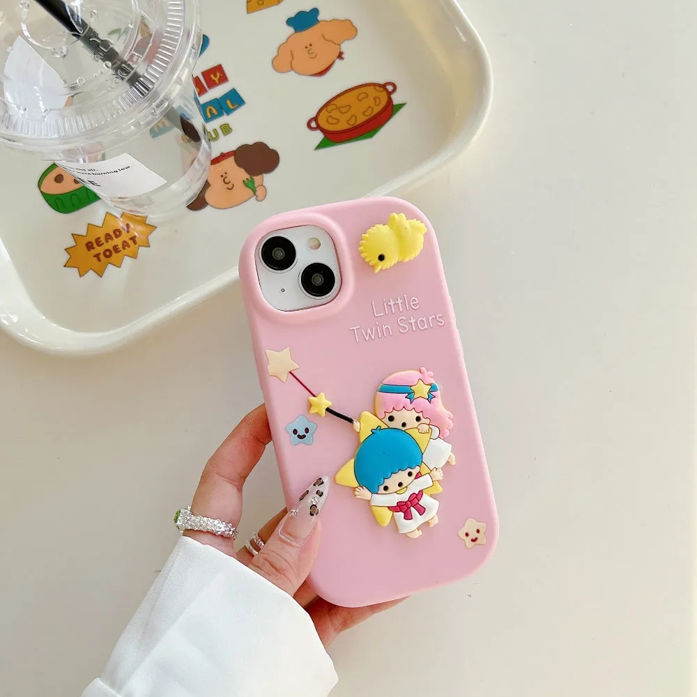 3D Spin Flower Silicone Soft Phone Case - Mi 13C (5G)