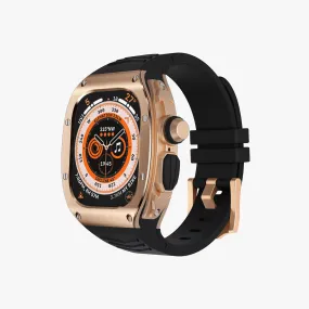 49MM Sport Edition Luxury Metal Case - Rosegold & Black