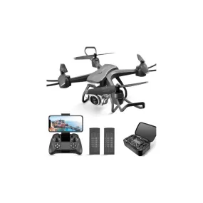 4DRC 4D-V14 V14 Drone with 1080P HD Camera Live Video 120 degress Wide-Angle Wifi Altitude Hold, 3D Flip 2 Batteries Black