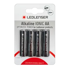 4x AA Alkaline Ionic Battery pack of 4 | Compatible with most Ledlenser Products