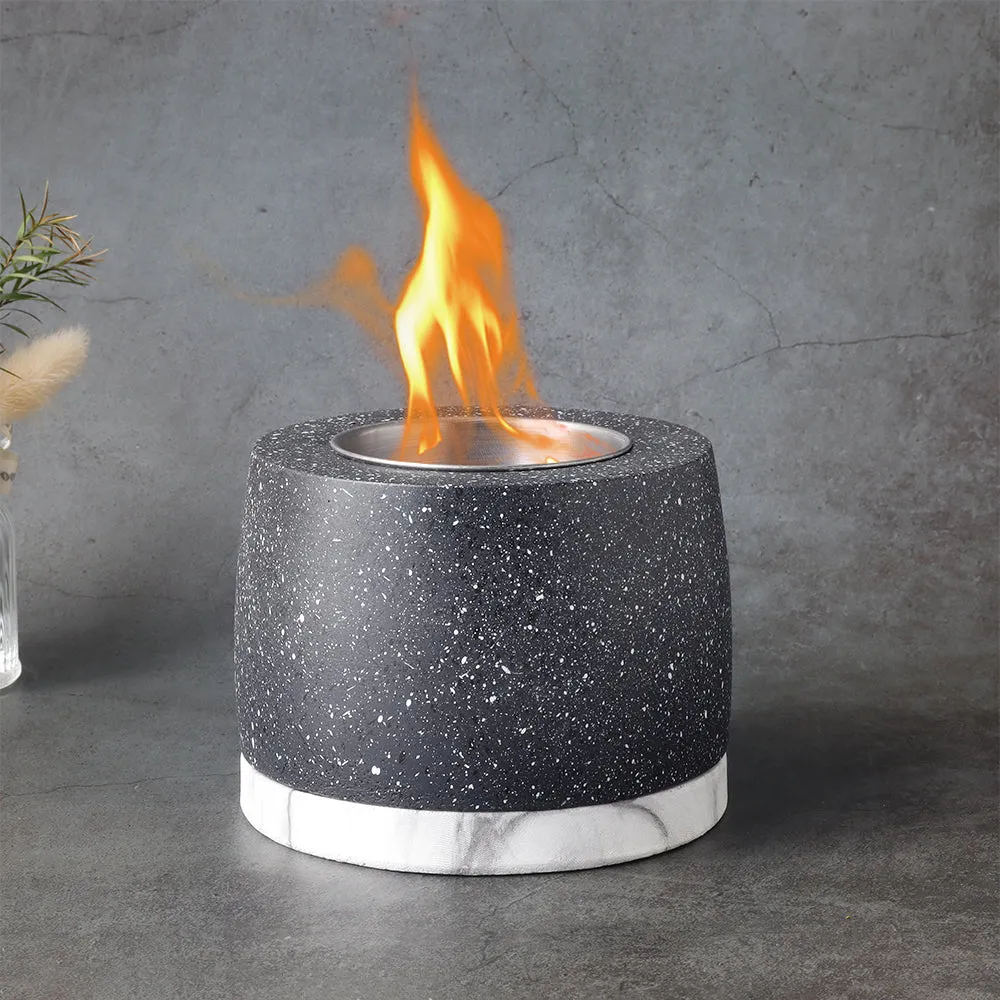 5"x3.5" JHY Mini Gray Cement Fireplace Modern Fire Pit