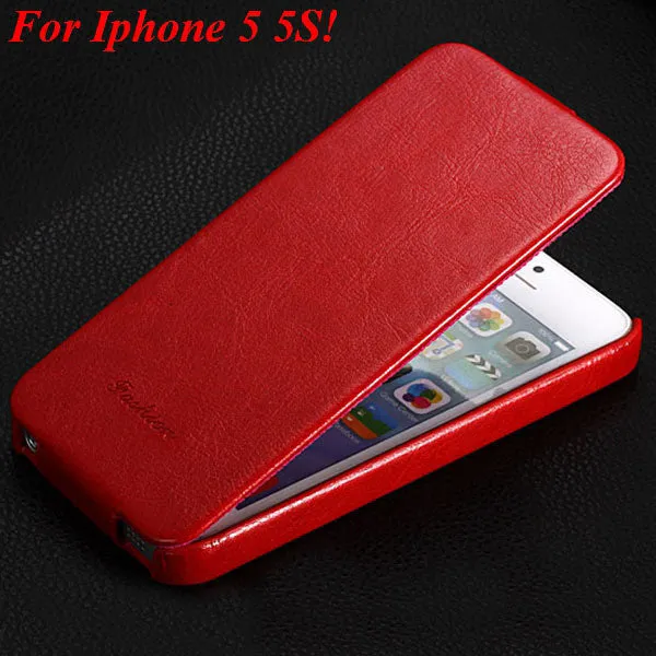 5s PU Leather Cover Original Flip Case For iphone 5 5S 5G Full Protective Skin With Fashion Buckle Ultra Slim Cell Phone Case