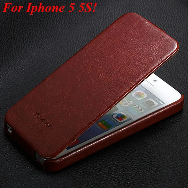 5s PU Leather Cover Original Flip Case For iphone 5 5S 5G Full Protective Skin With Fashion Buckle Ultra Slim Cell Phone Case