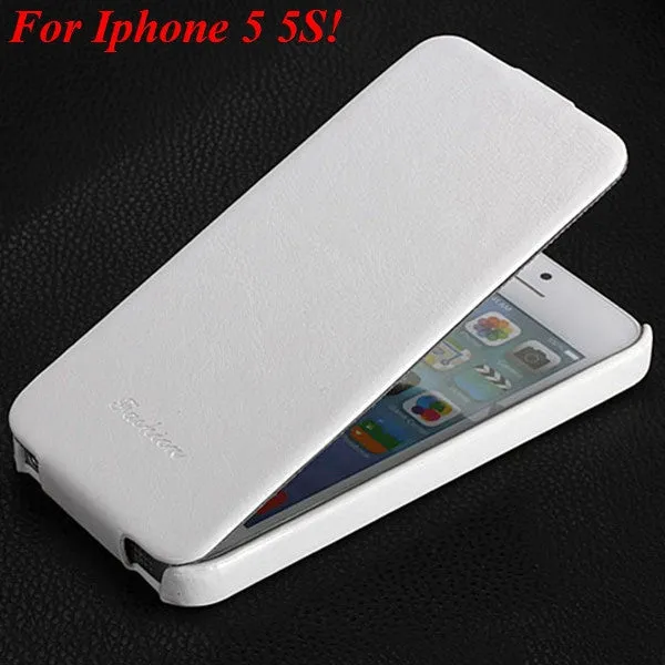 5s PU Leather Cover Original Flip Case For iphone 5 5S 5G Full Protective Skin With Fashion Buckle Ultra Slim Cell Phone Case