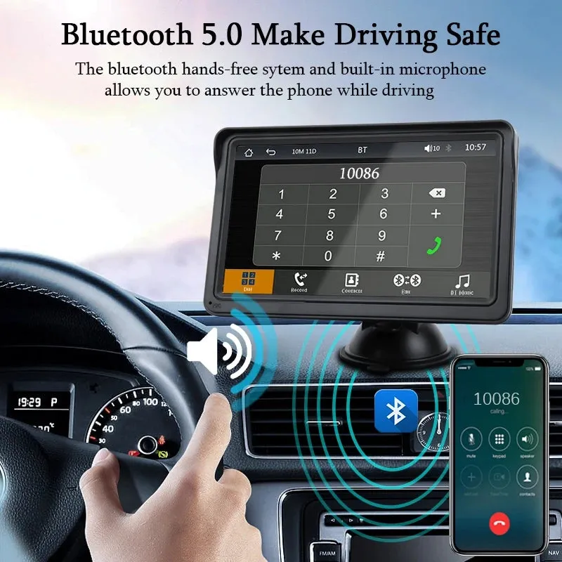 7 inch CarPlay Android Auto Car Radio Multimedia Video Player  Portable Touch Screen With USB AUX