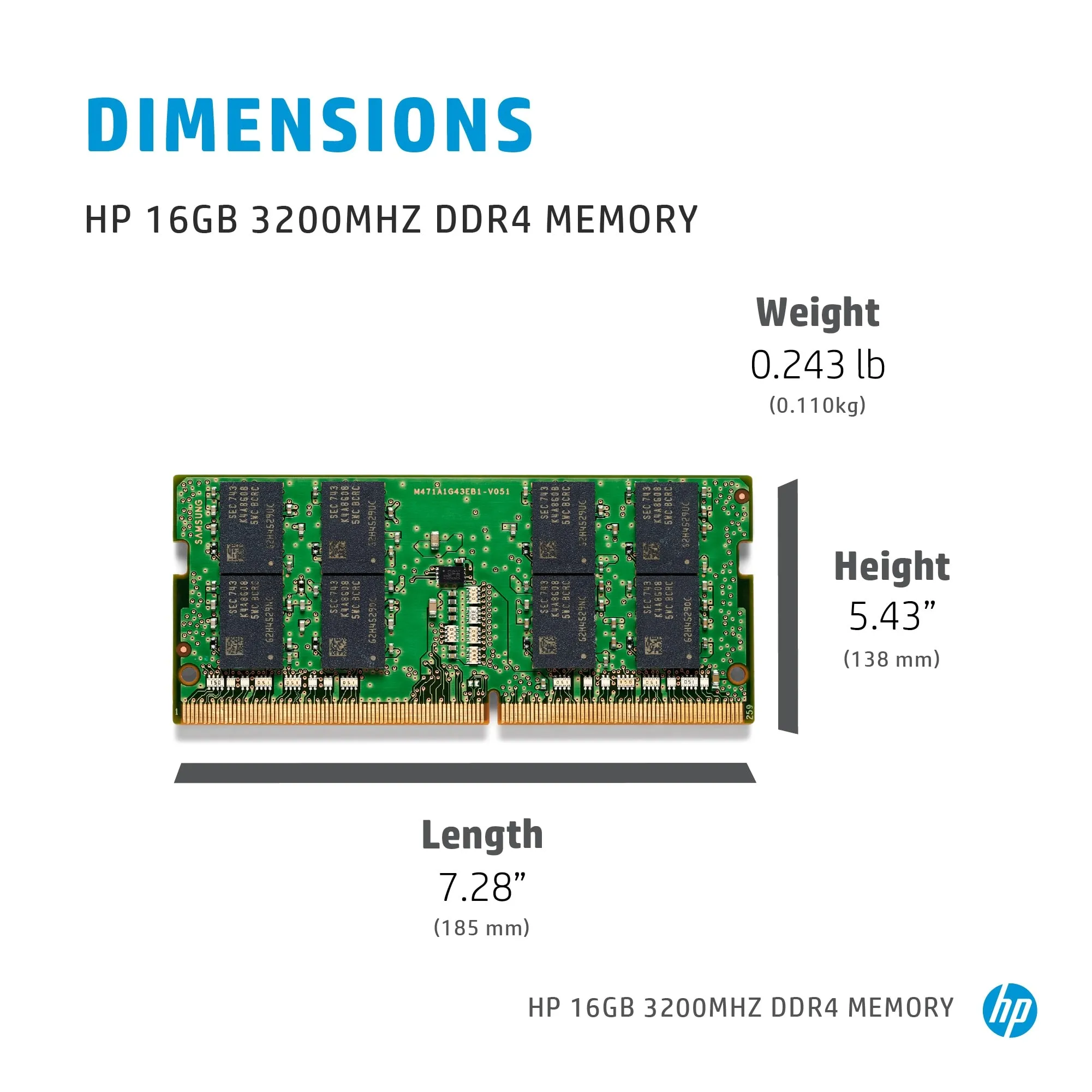 8Gb (1X8gb) Ddr4 3200 Sodimm