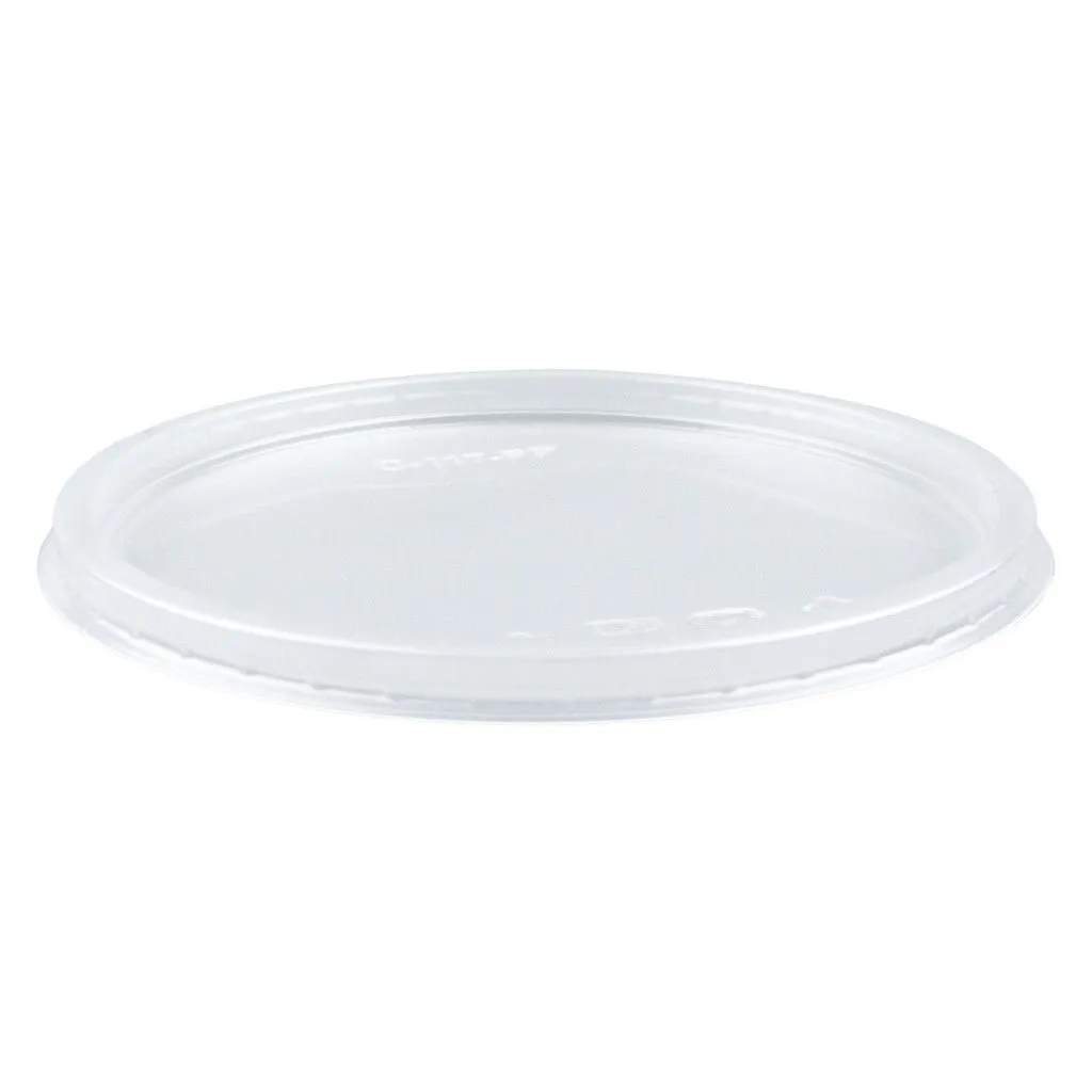 8oz Clear Round Deli Container Lids - Lids Only (500 per case)