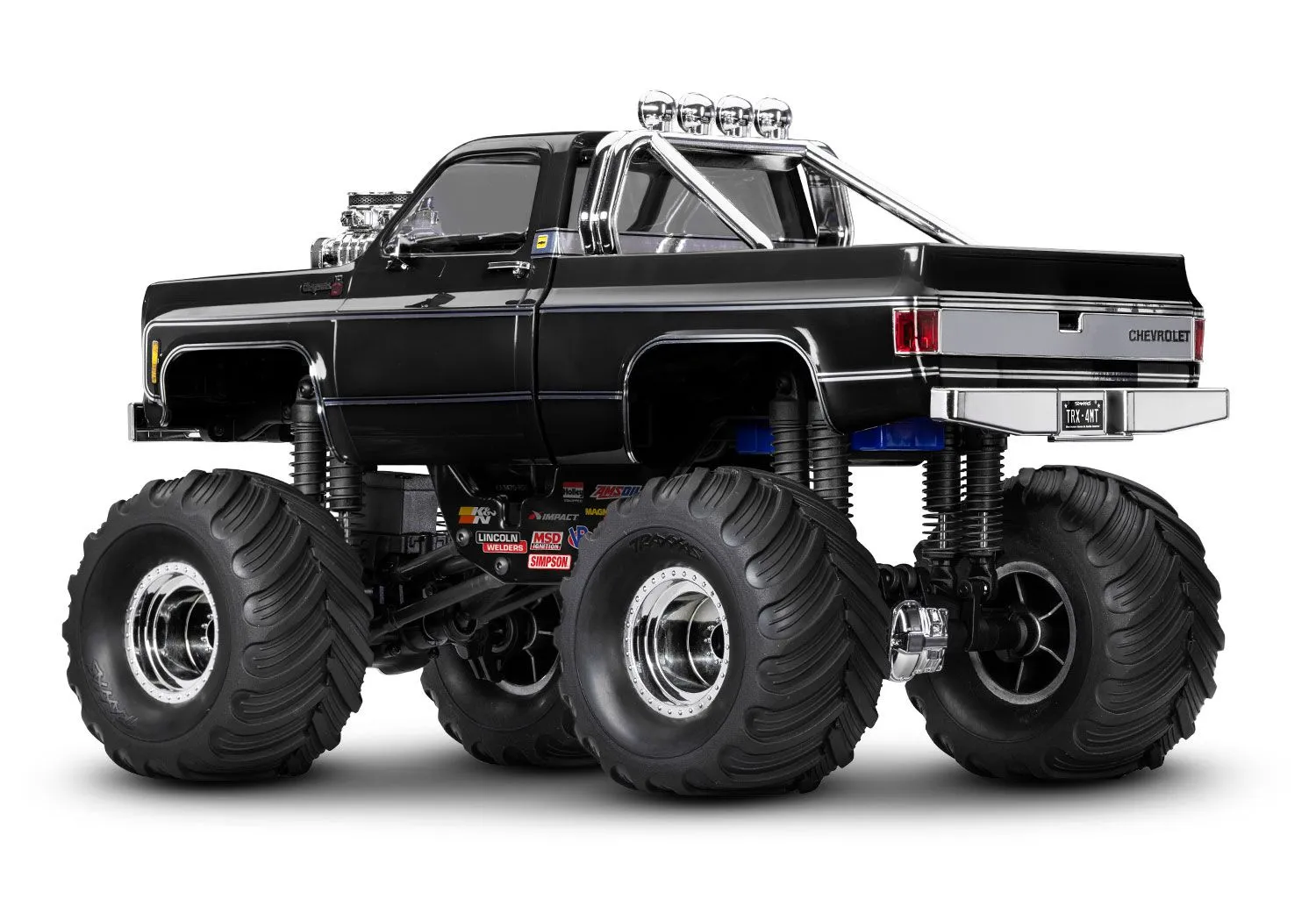 98064-1 1/18 Scale TRX-4MT Chevrolet K10 Monster Truck Black