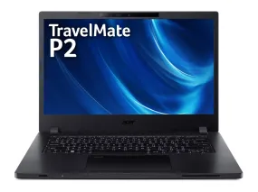 Acer TravelMate P2 Laptop, Intel Core i5-1235U, 8 GB RAM, 256 GB SSD, 14" FHD Display, Win 11 Pro, Black