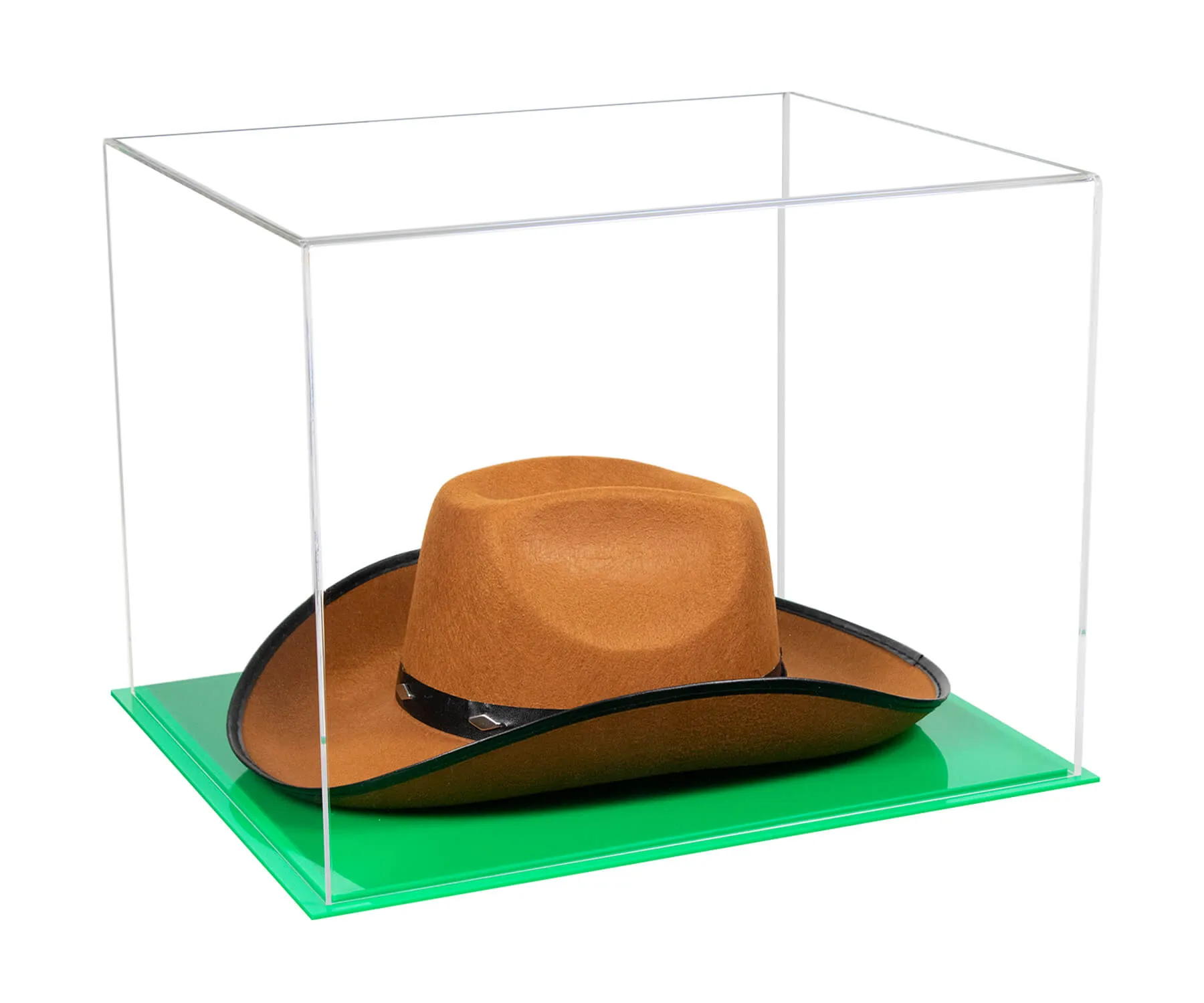 Acrylic Cowboy Hat Display Case - Clear 16" x 13" x 12" (V61B/A024-B)