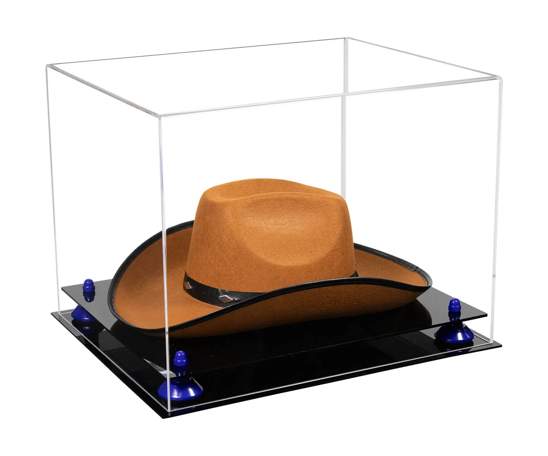 Acrylic Cowboy Hat Display Case - Clear 16" x 13" x 12" (V61B/A024-B)