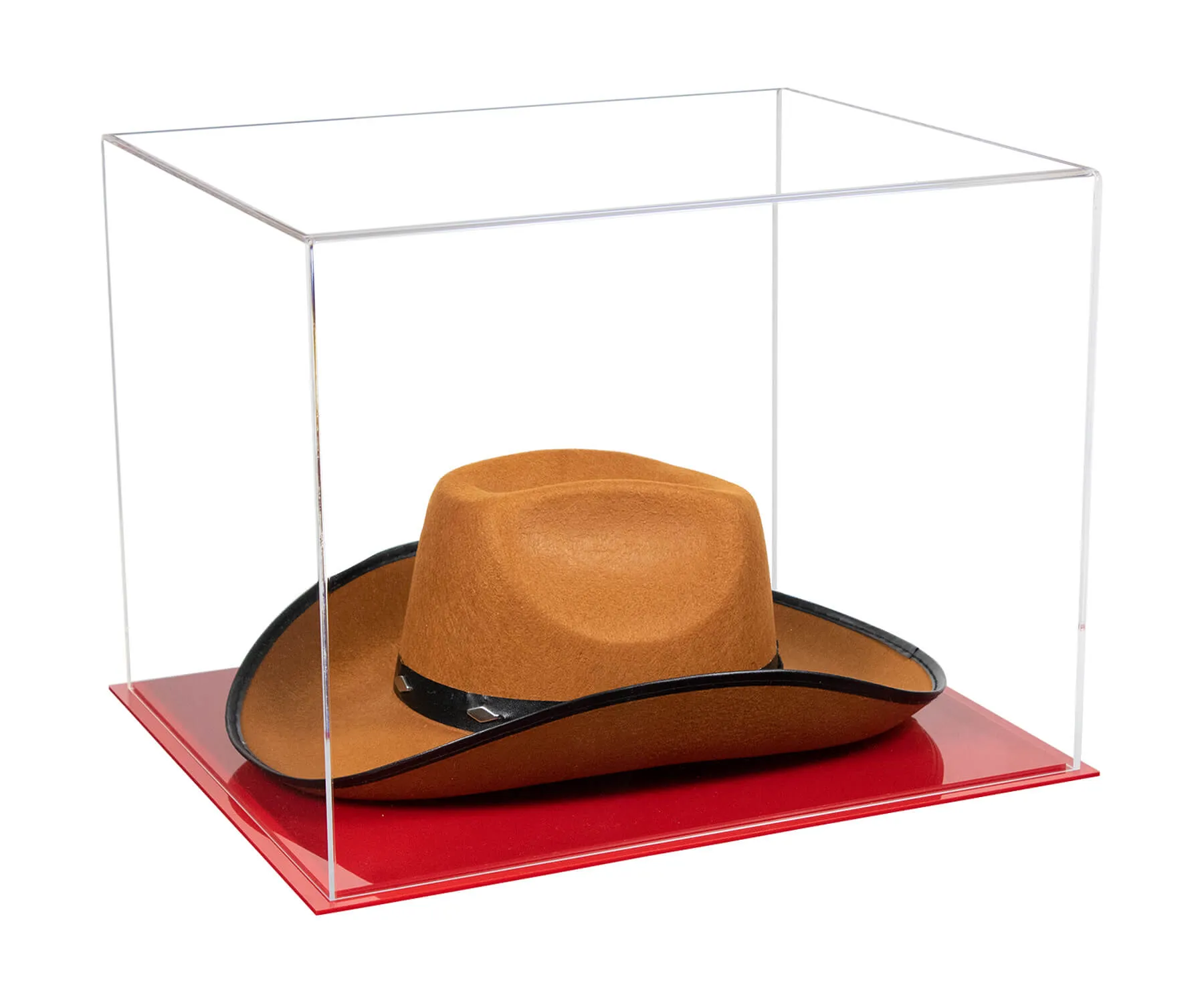 Acrylic Cowboy Hat Display Case - Clear 16" x 13" x 12" (V61B/A024-B)