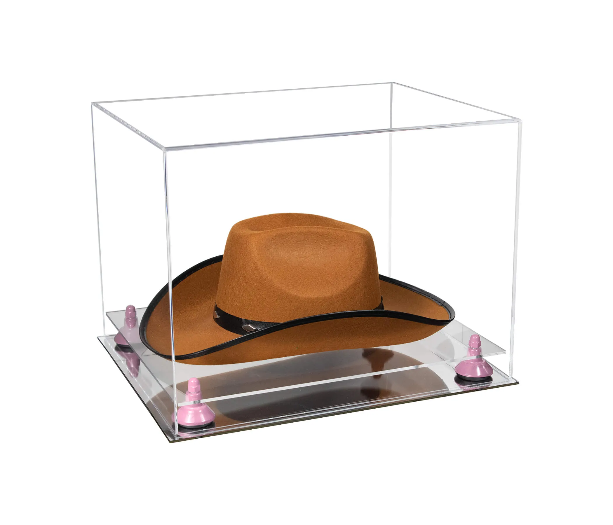 Acrylic Cowboy Hat Display Case - Clear 16" x 13" x 12" (V61B/A024-B)