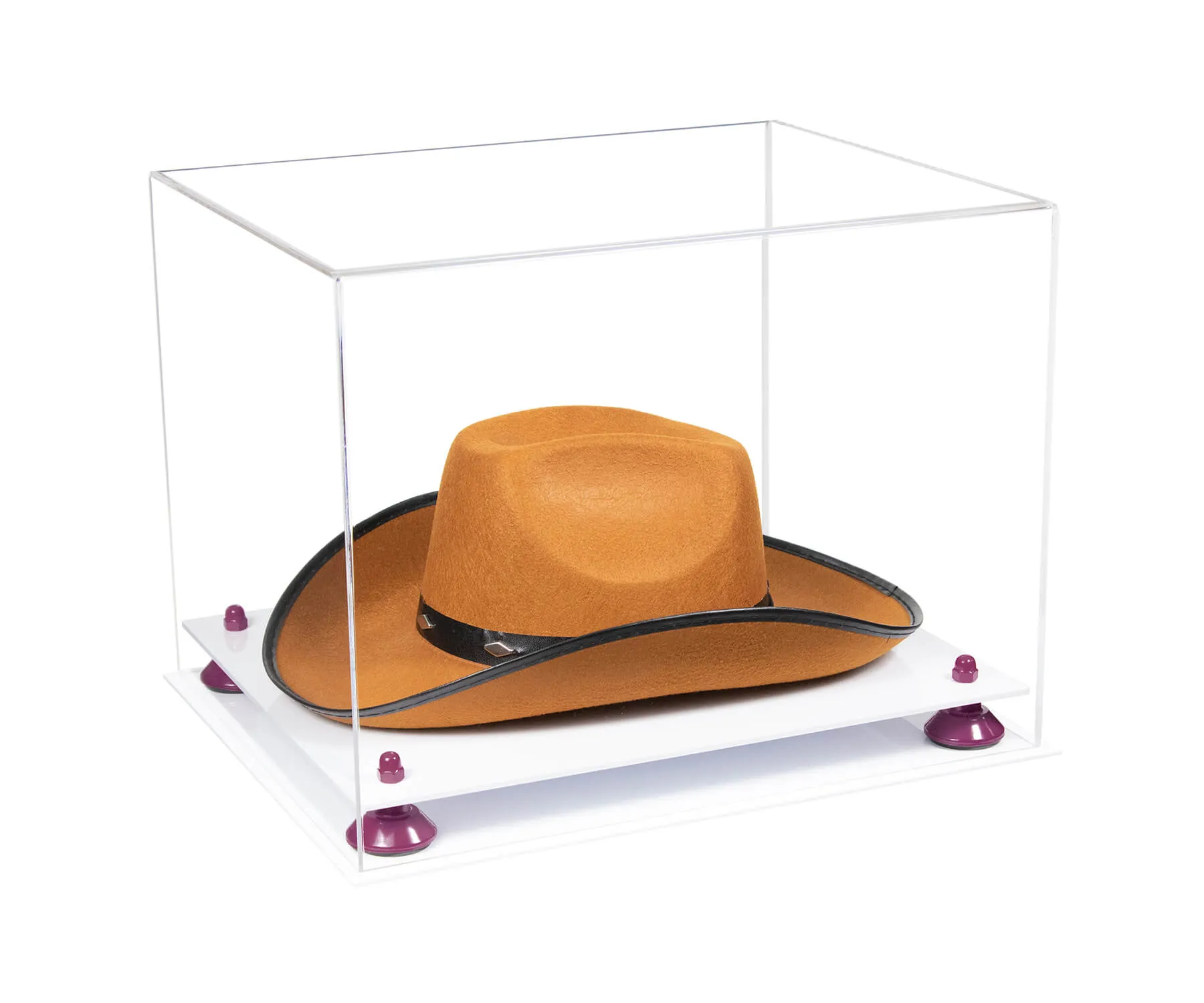 Acrylic Cowboy Hat Display Case - Clear 16" x 13" x 12" (V61B/A024-B)