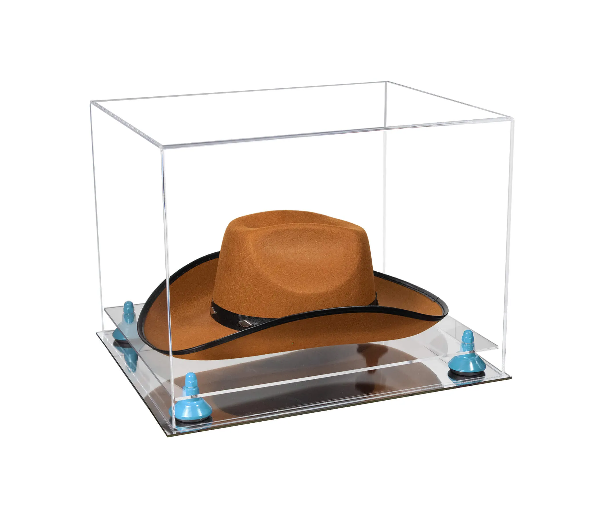 Acrylic Cowboy Hat Display Case - Clear 16" x 13" x 12" (V61B/A024-B)