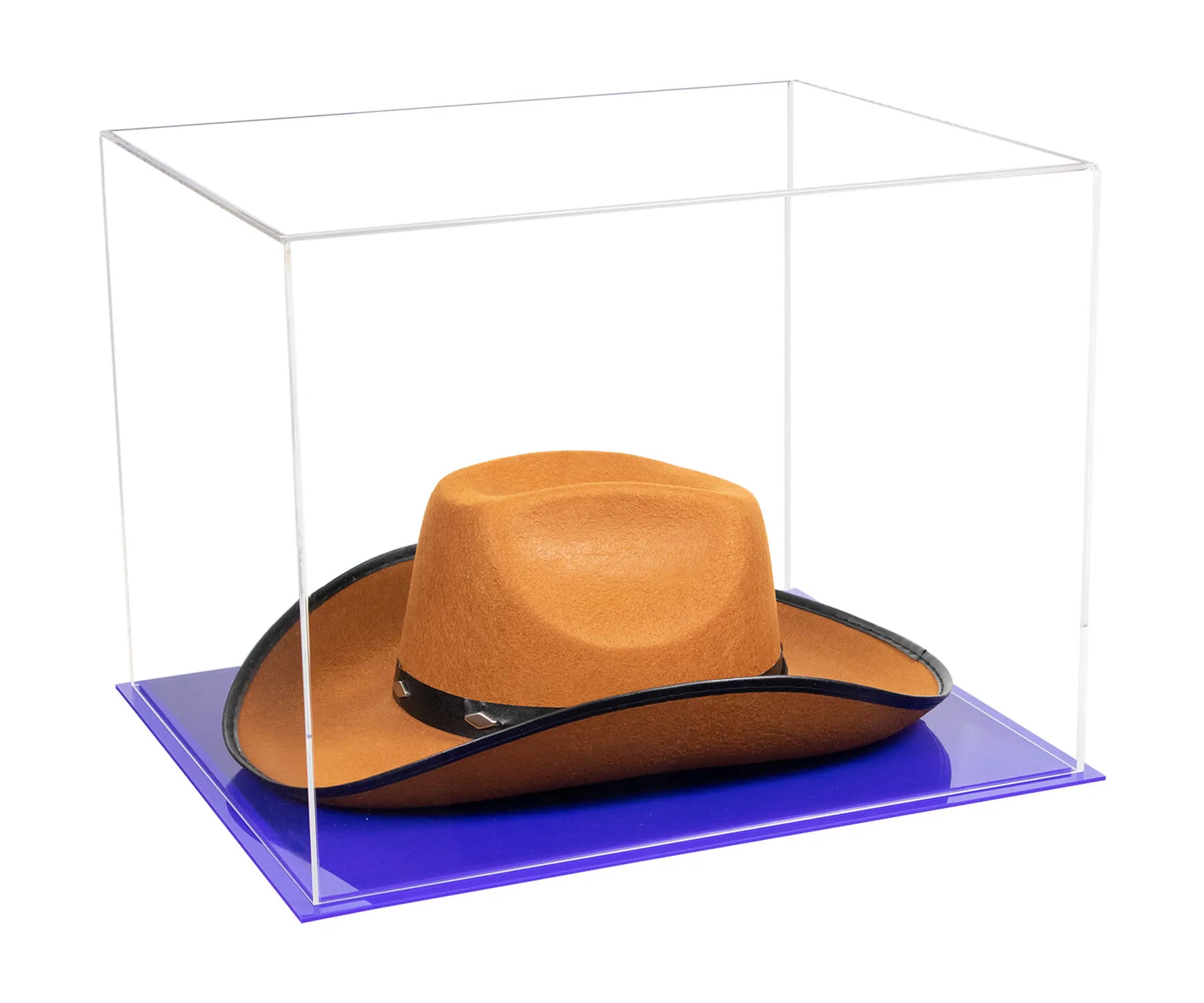 Acrylic Cowboy Hat Display Case - Clear 16" x 13" x 12" (V61B/A024-B)