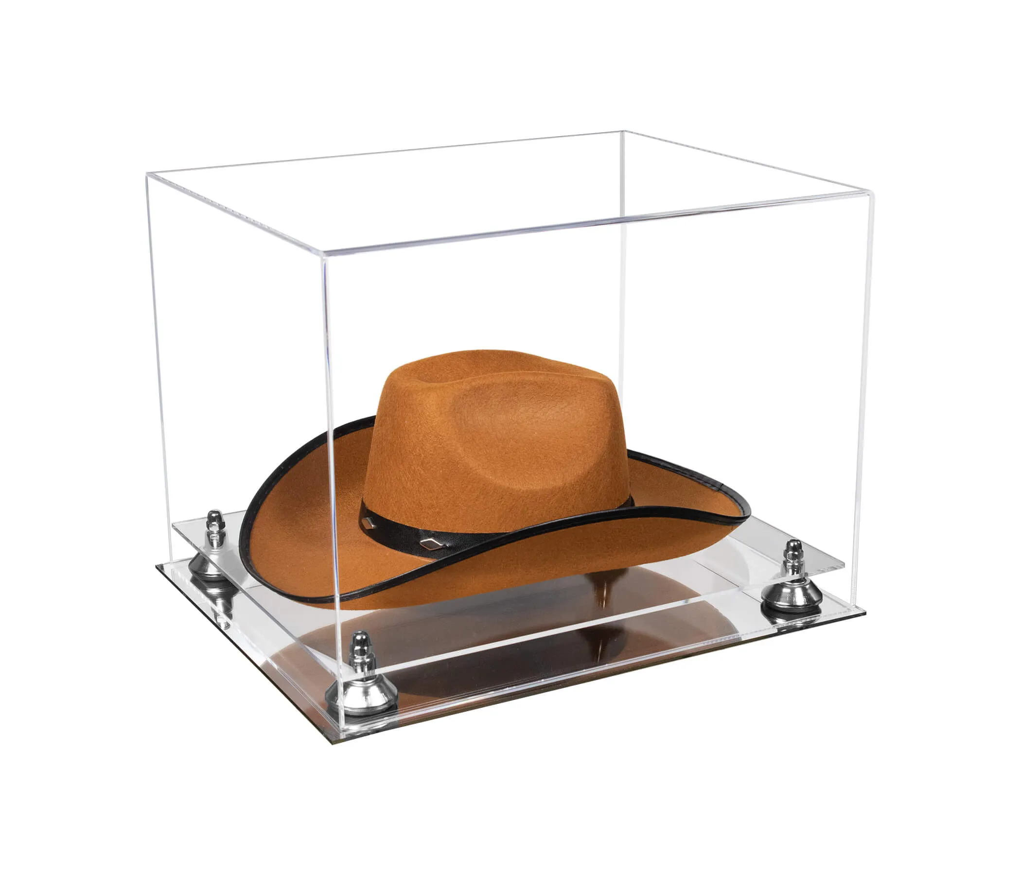 Acrylic Cowboy Hat Display Case - Clear 16" x 13" x 12" (V61B/A024-B)