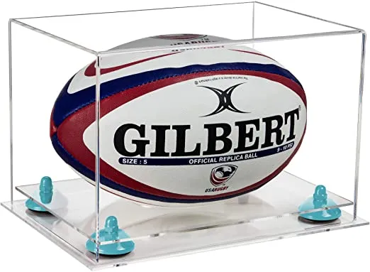 Acrylic Rugby Ball Display Case - Clear (B41/A004)