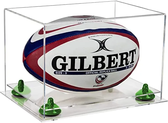 Acrylic Rugby Ball Display Case - Clear (B41/A004)