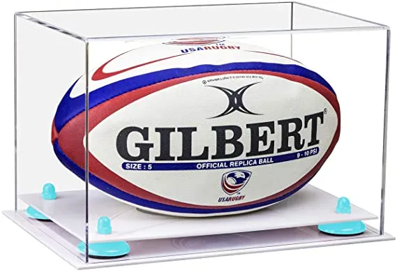 Acrylic Rugby Ball Display Case - Clear (B41/A004)