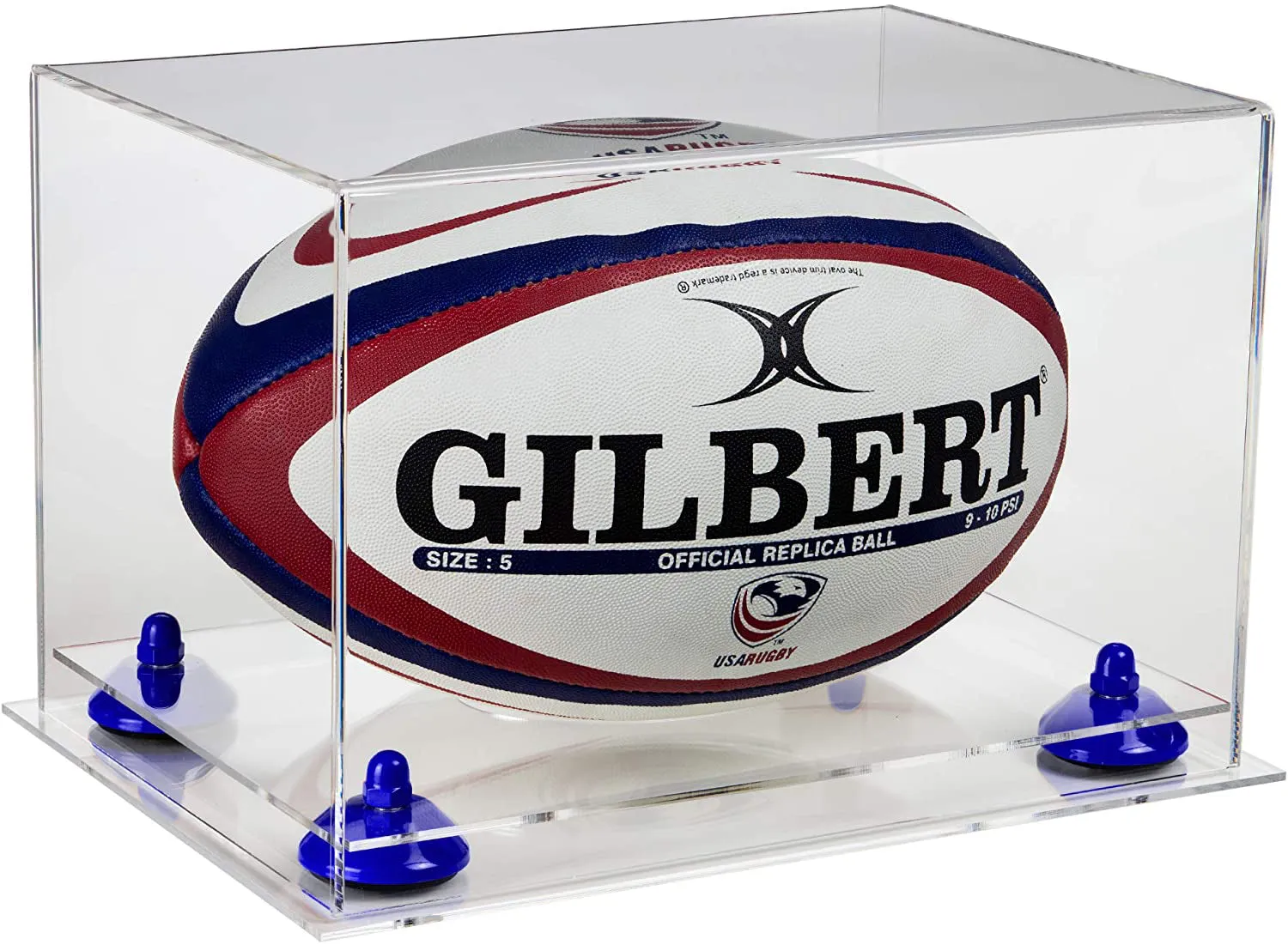 Acrylic Rugby Ball Display Case - Clear (B41/A004)