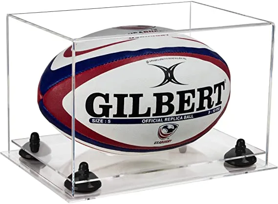 Acrylic Rugby Ball Display Case - Clear (B41/A004)