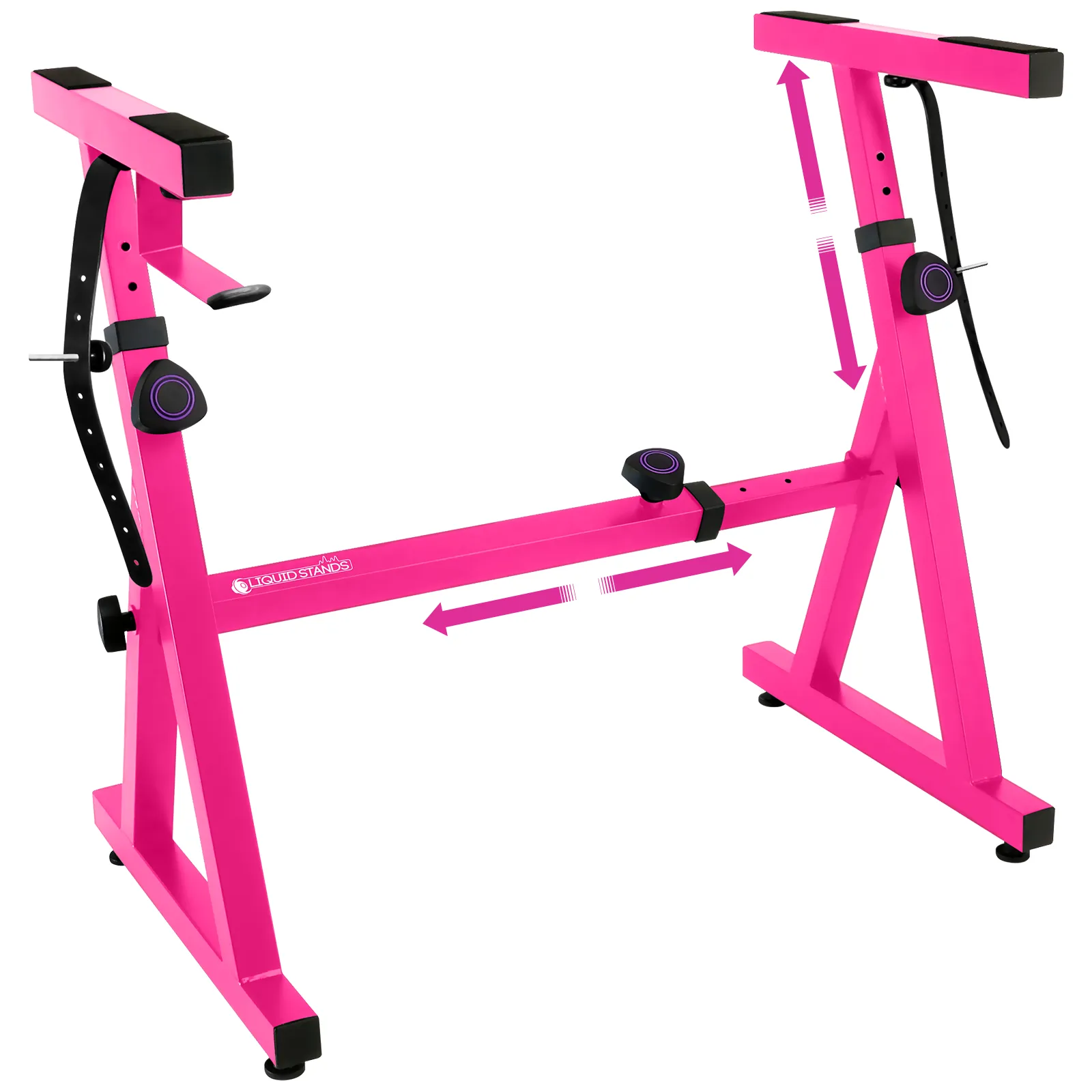 Adjustable Z Shape Pink Keyboard Stand