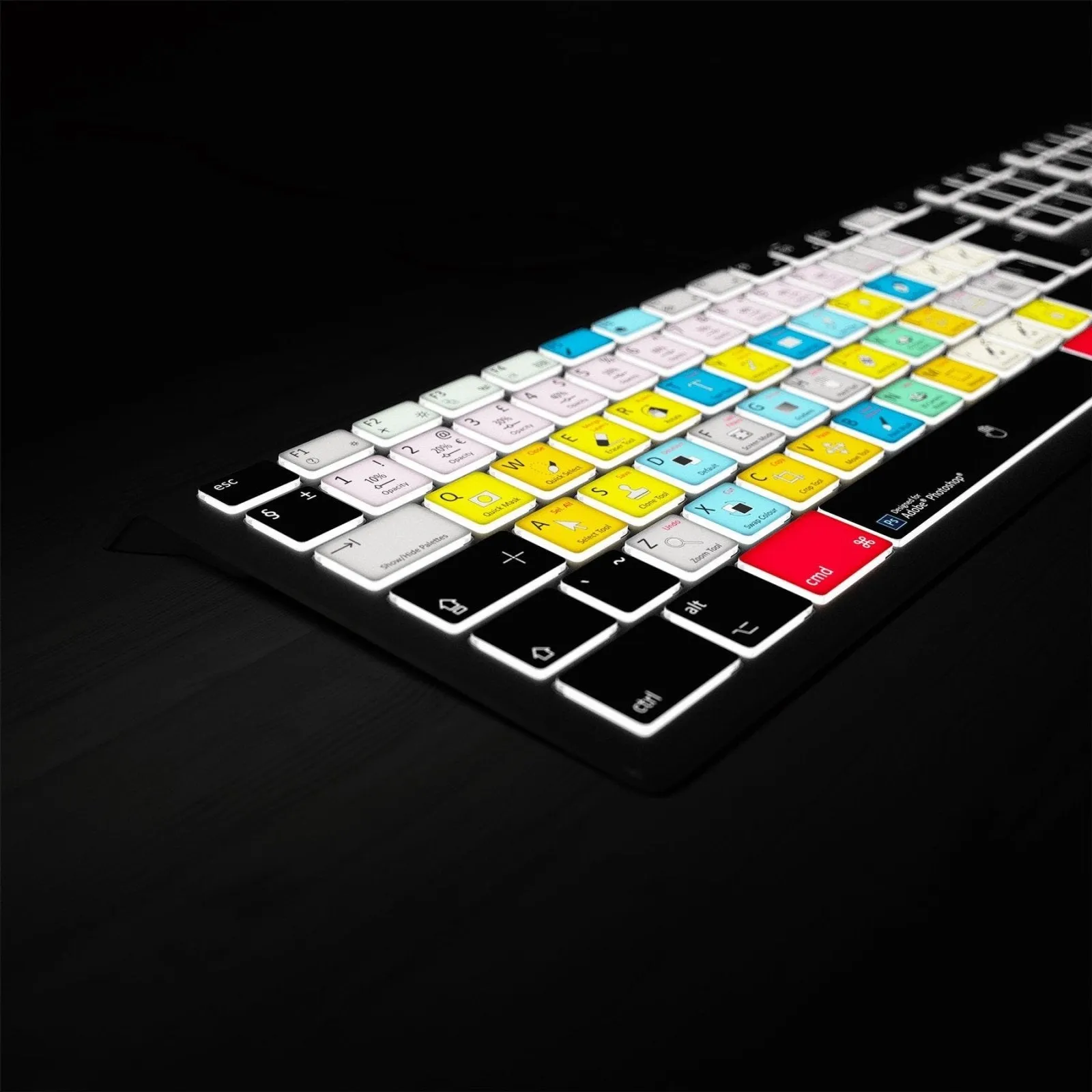 Adobe Photoshop Keyboard - Backlit - For Mac or PC