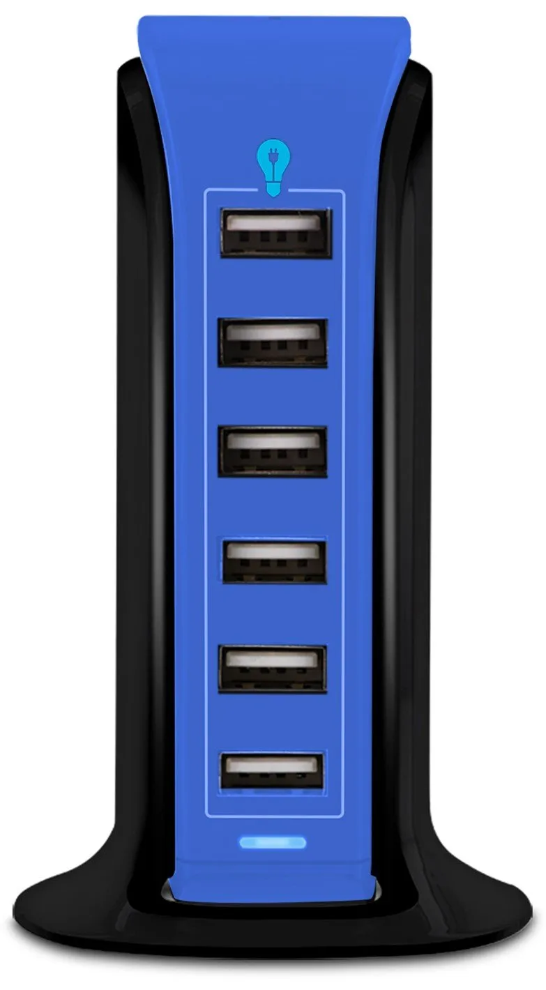 Aduro PowerUp 40W 6 Port Hub USB Charging Station