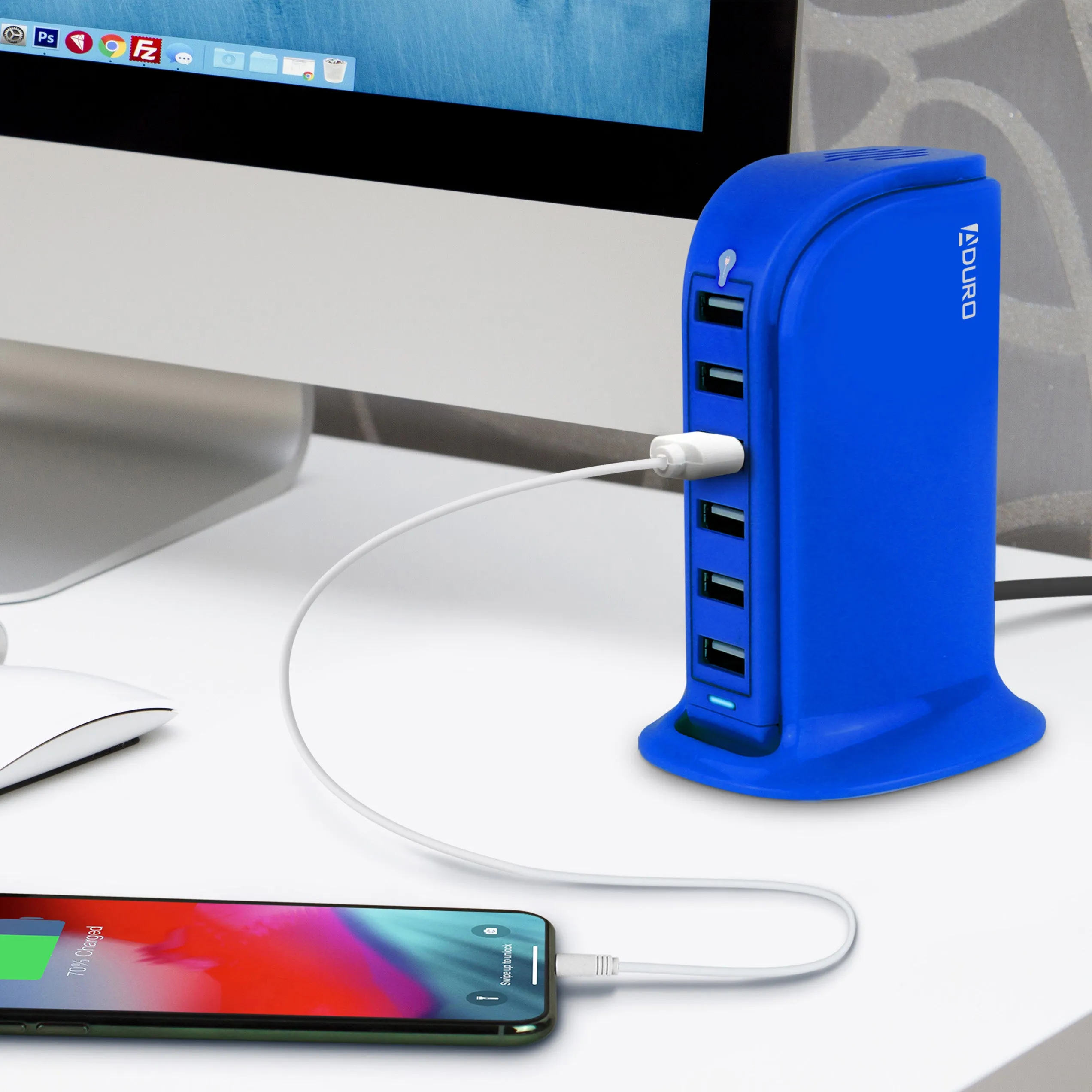 Aduro PowerUp 40W 6 Port Hub USB Charging Station