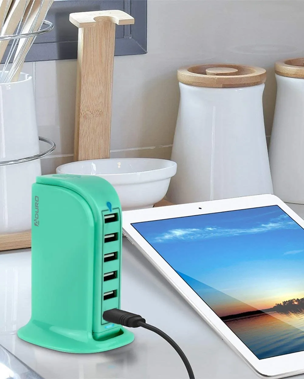 Aduro PowerUp 40W 6 Port Hub USB Charging Station