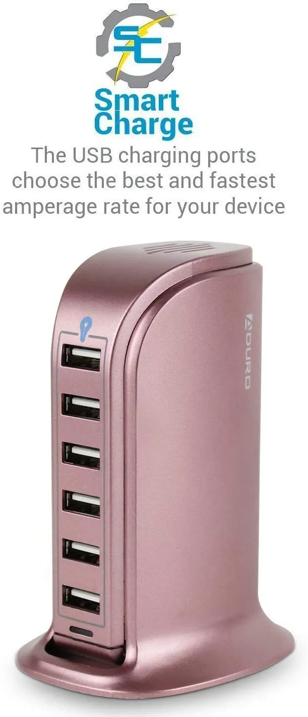 Aduro PowerUp 40W 6 Port Hub USB Charging Station