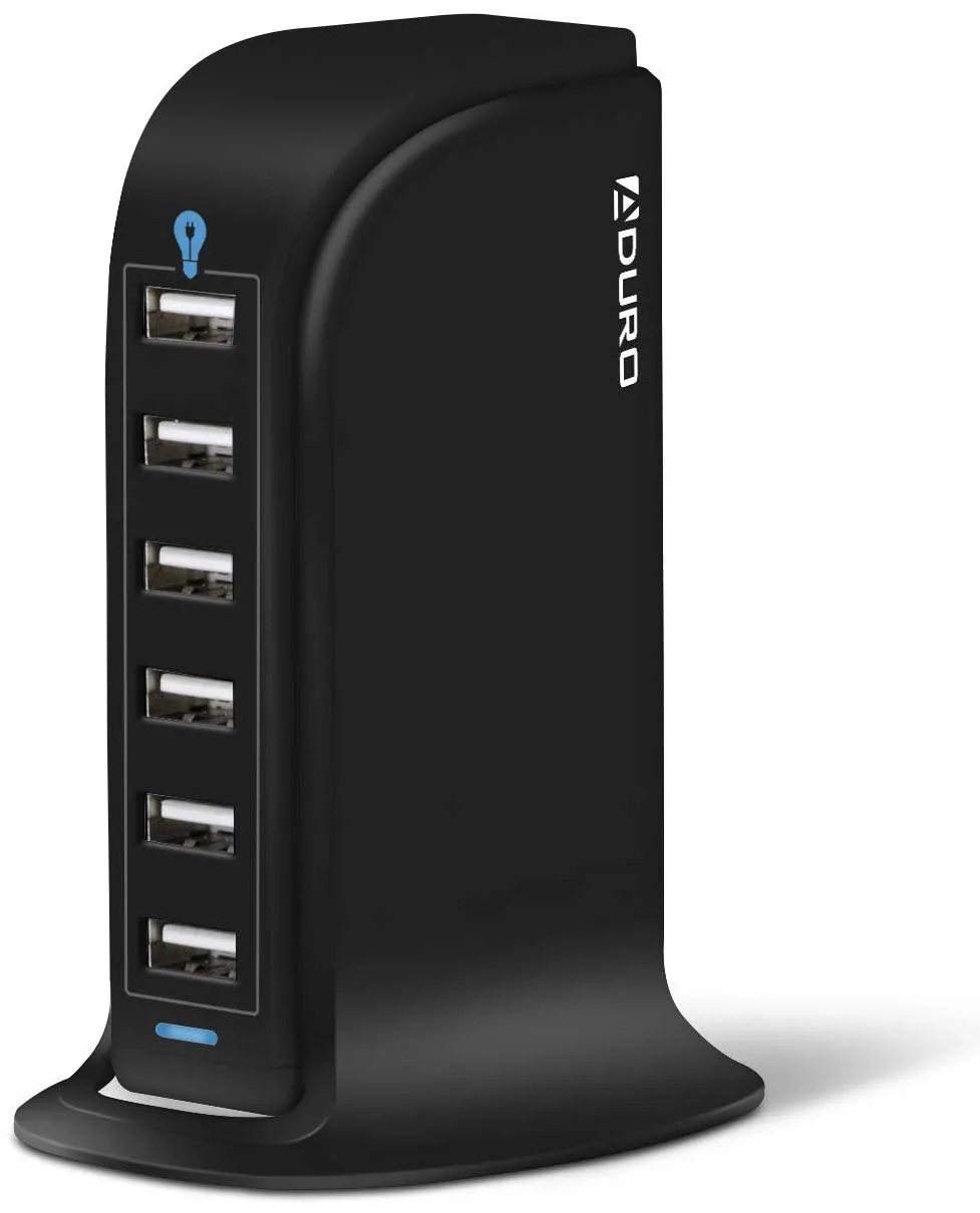 Aduro PowerUp 40W 6 Port Hub USB Charging Station