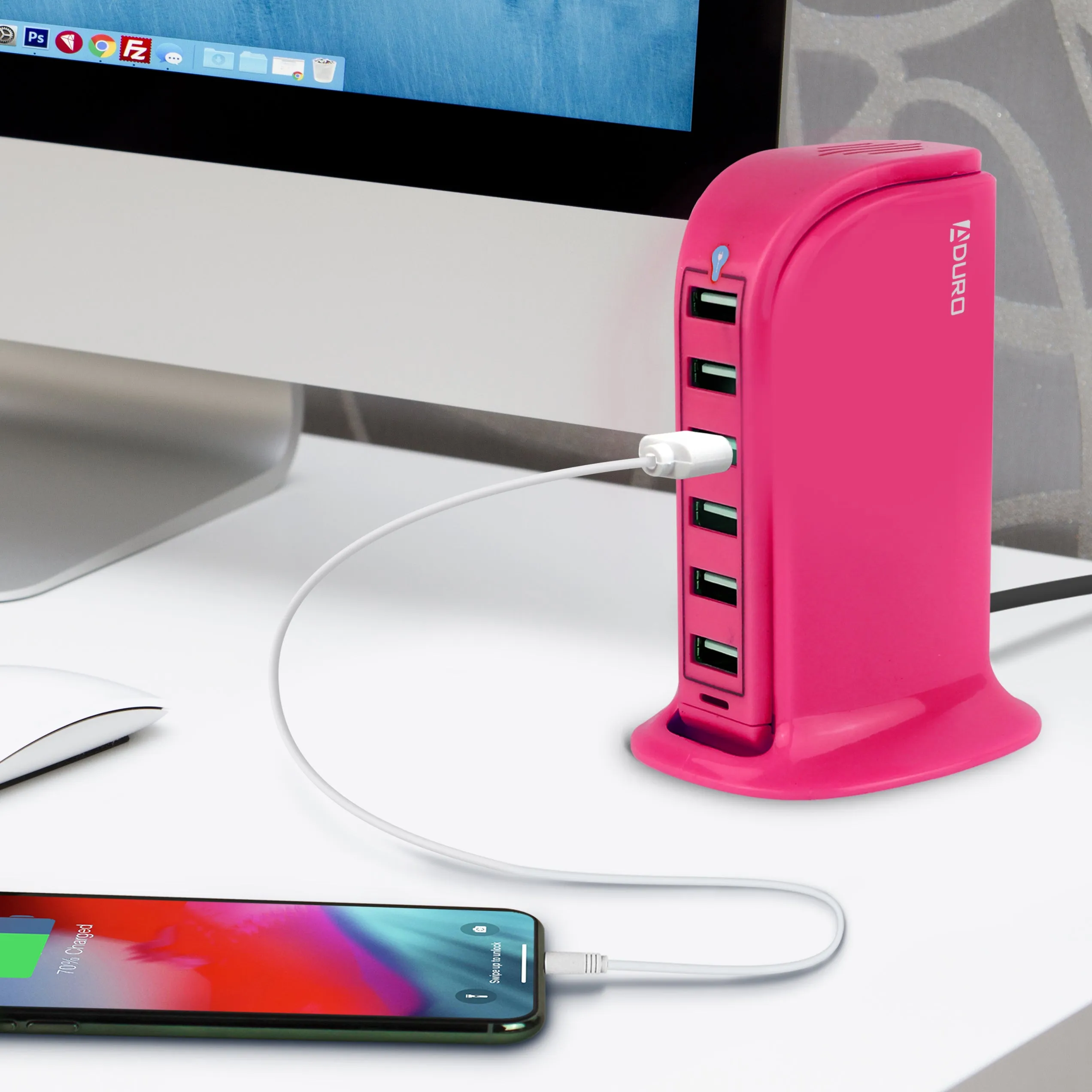 Aduro PowerUp 40W 6 Port Hub USB Charging Station